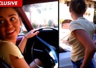 Miley Cyrus -- Braless Car Shopping [VIDEO]