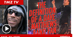 Dave Matthew Band -- Boyd Tinsley Fiddles with TMZ Camera Guy 