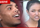 Chris Brown's Girlfriend Karrueche Tran -- Oh, By the Way ... We're Happy Together!
