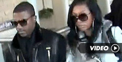 Ray J Turns to Brandy for Support -- En Route to Whitney Funeral