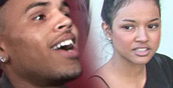 Chris Brown's Girlfriend Karrueche -- Oh, By the Way ... We're Happy Together!