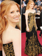 Jessica Chastain Wears $2 Million Worth of Jewels To Academy Awards