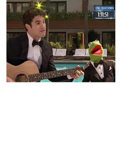 "Glee's" Darren Criss Duets with Kermit the Frog!