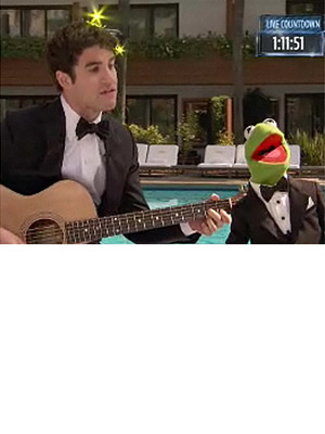 "Glee's" Darren Criss Duets with Kermit the Frog!