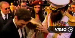 Sacha Baron Cohen -- Spills Ashes All Over Ryan Seacrest at the Oscars