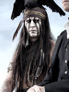 First Photo: See Johnny Depp as "Tonto" in "Lone Ranger" Movie