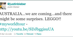 Justin Bieber -- Tour Stop with Chris Brown?