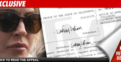 Lindsay's Lawyer Scribbles Hasty Appeal