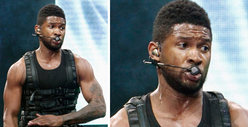 Usher Brings the Guns on Stage