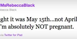 Rebecca Black Is NOT PREGNANT