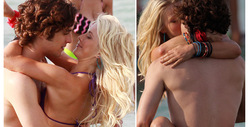 Ryan Seacrest's GF -- Kissing Another Man