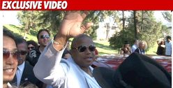 Randy Jackson Greets MJ Fans at Forest Lawn