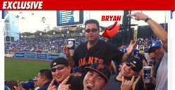 Bryan Stow -- FLIPPED OFF During Dodger Game