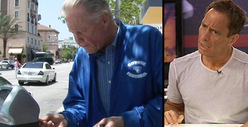 Jon Voight -- Stumped by Futuristic Parking Thingy