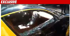 Bijan's Famous Bugatti Car -- VANDALIZED!