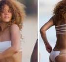 Rihanna Hits the Beach in Skimpy Bikini