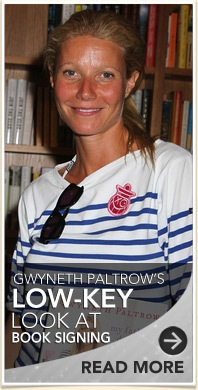 Gwyneth Paltrow: Little Makeup at Book Signing Event