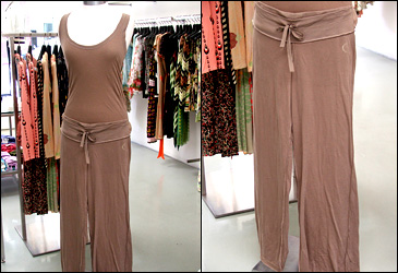 Heidi's brown jumpsuit