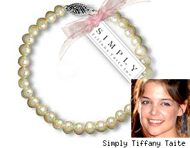 Katie Holmes' daughter Suri's pearls
