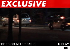 Paris chased by cops