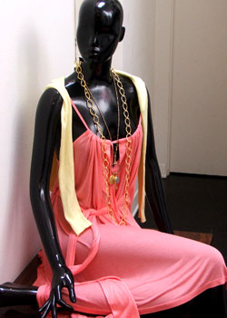 Cinch sack dress by Delia $325.00