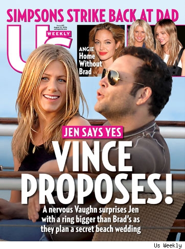 Jen and Vince on Us Weekly