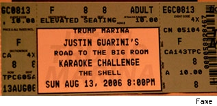 Justin Guarini ticket