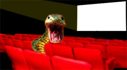 Snakes in a theater!