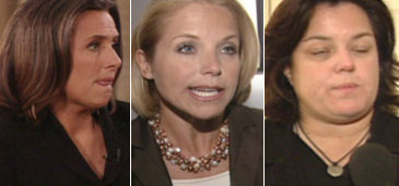 Meredith Viera, Katie Couric, and Rosie O'Donnell