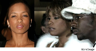 Karrine Stevens, Whitney Houston and Bobby Brown