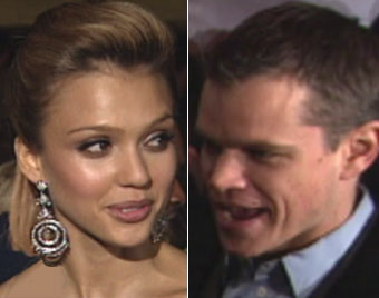 Jessica Alba and Matt Damon