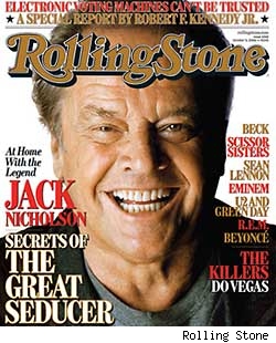 Jack Nicholson in Rolling Stone