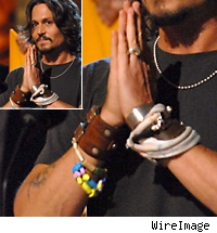 Johnny Depp and his bracelets