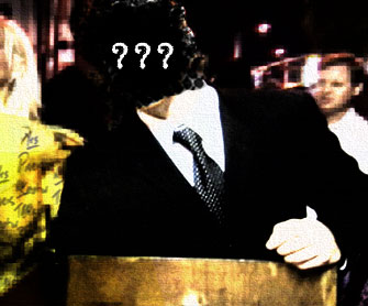 Composite of a mysterious doorman