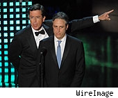 Its Humor, Folks: Stewart, Colbert, Williams Not Running for Prez