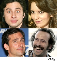 Zach Braff, Tina Fey, Steve Carell, Jason Lee