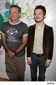 Robin Williams and Elijah Wood