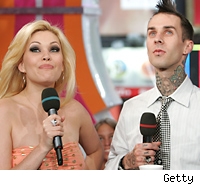 Shanna Moakler and Travis Barker
