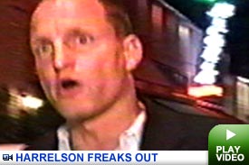 Harrelson freaks out: Click to watch video