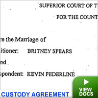 Spears custody agreement