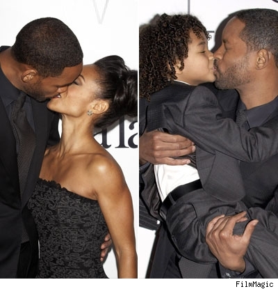 Will Smith kissing. As Will, Jada and son Jaden walked the red carpet at the 