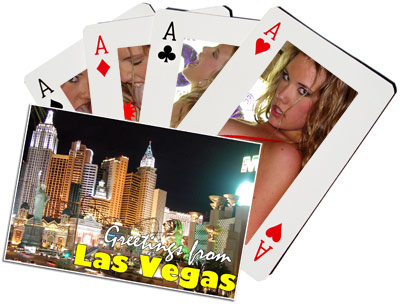 Composite of Katie Rees and Las Vegas