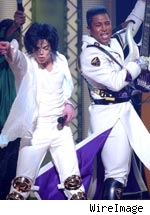 Jermaine and Michael Jackson