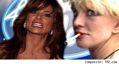Paula Abdul and Courtney Love