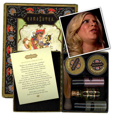 Tori Spelling kamasutra weekender kit