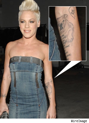 2/9/2007 10:15 AM PST by TMZ Staff. Pink's New Tat