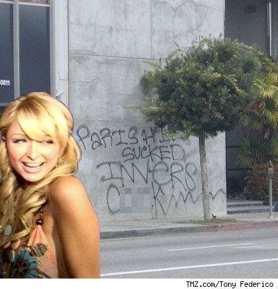 Paris Hilton Graffiti