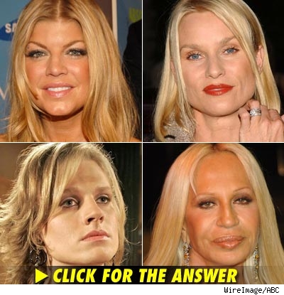 Fergie, Nicollette Sheridan, Zarf, Donatella Versace