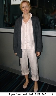 Felicity Huffman in her PJs.