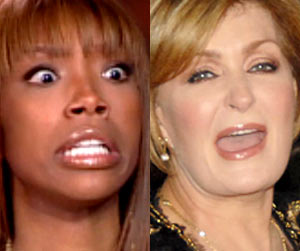 Brandy and Sharon Osbourne